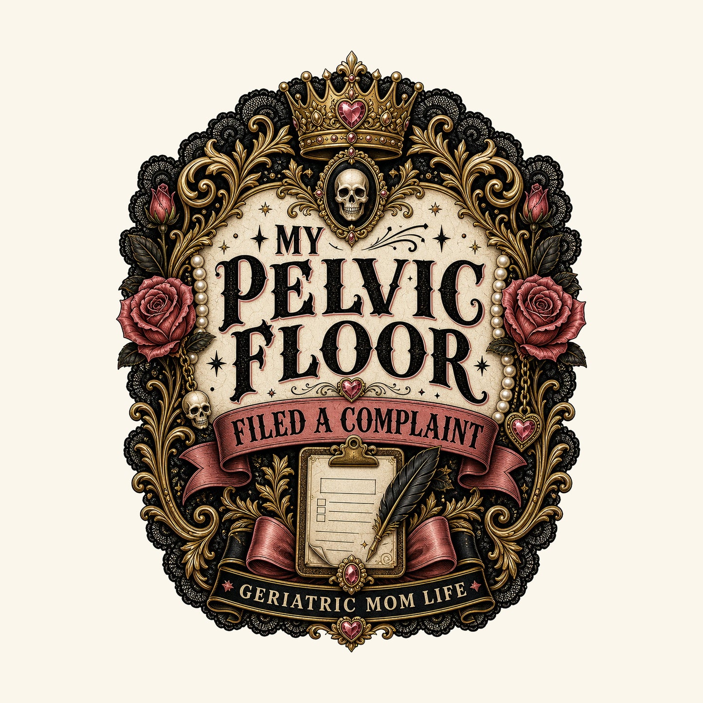 My Pelvic Floor Filed A Complaint design detail