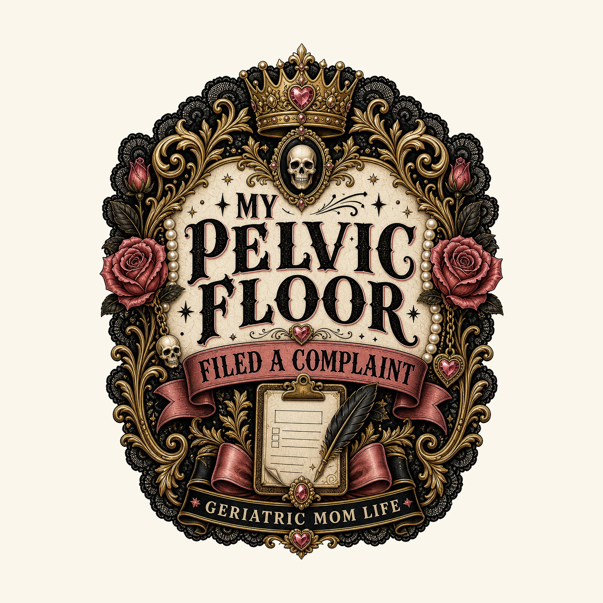 My Pelvic Floor Filed A Complaint design detail
