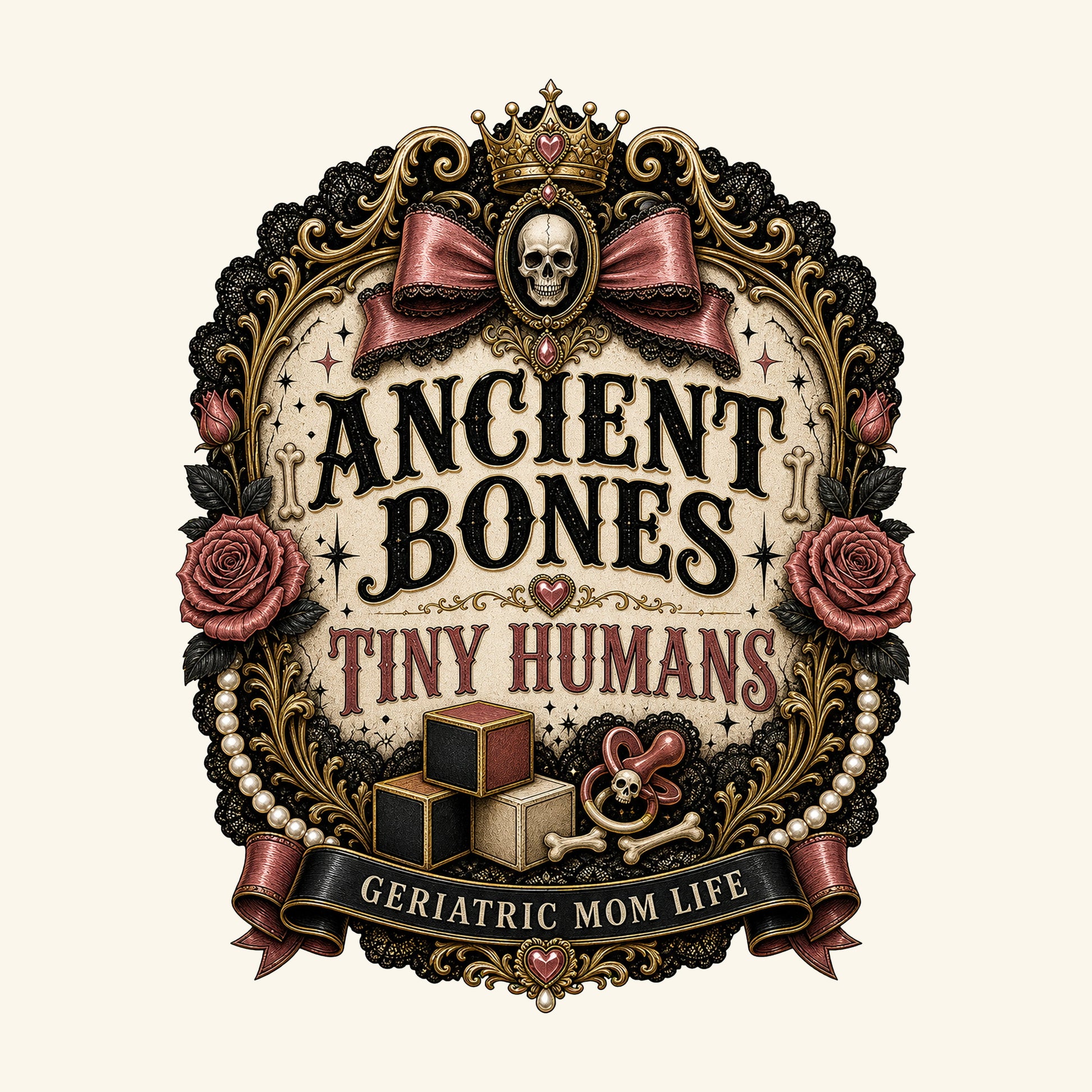 Ancient Bones Tiny Humans design detail