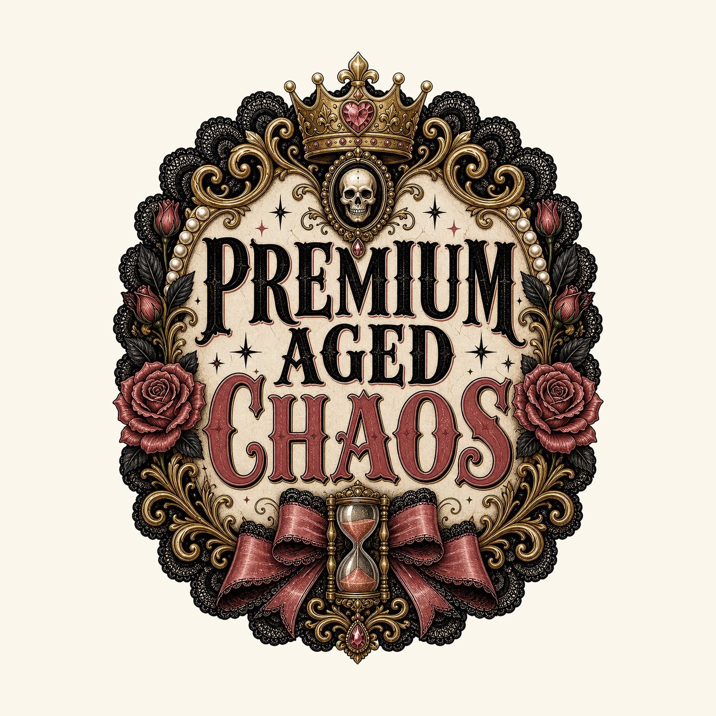 Premium Aged Chaos design detail