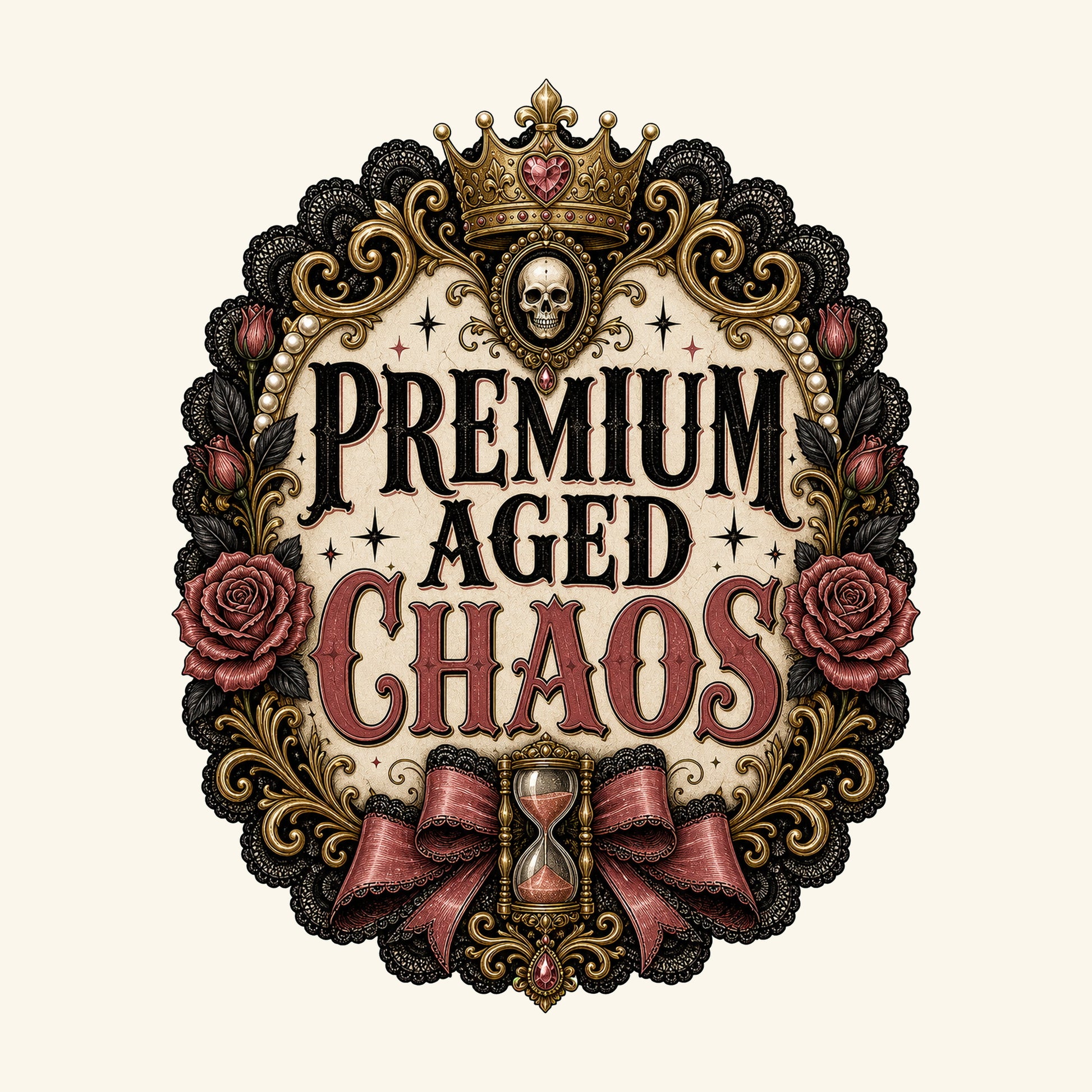 Premium Aged Chaos design detail
