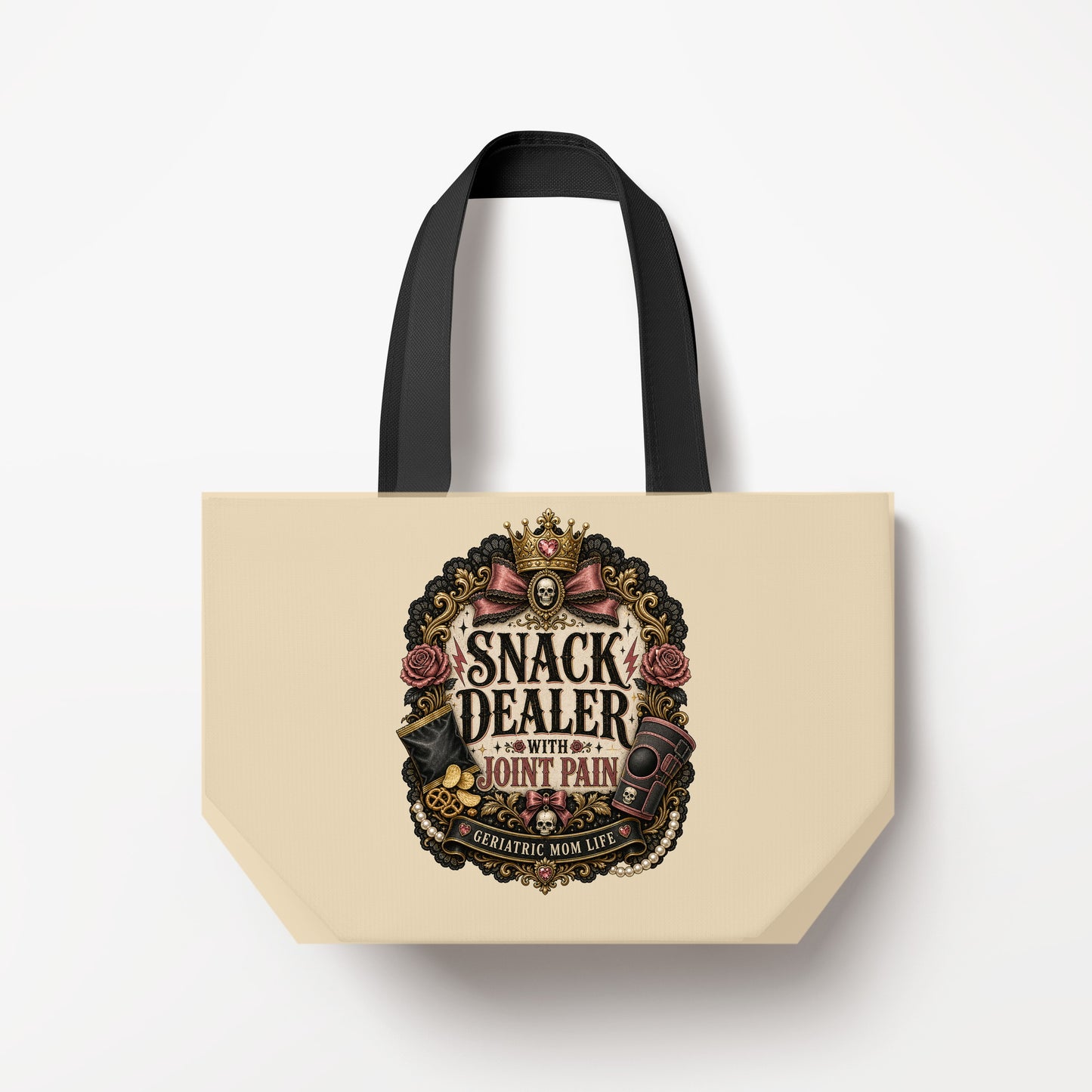 Snack Dealer With Joint Pain tote bag mockup