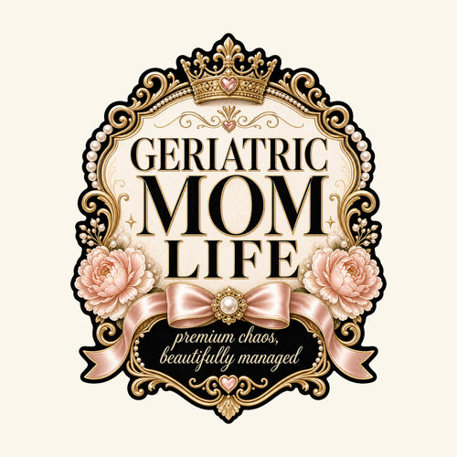 Geriatric Mom Life Premium Chaos Premium Canvas Tote Bag