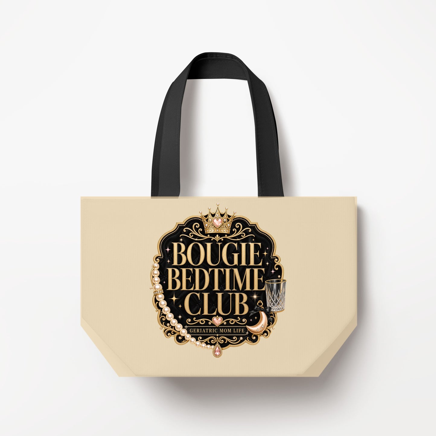 Bougie Bedtime Club canvas bag mockup