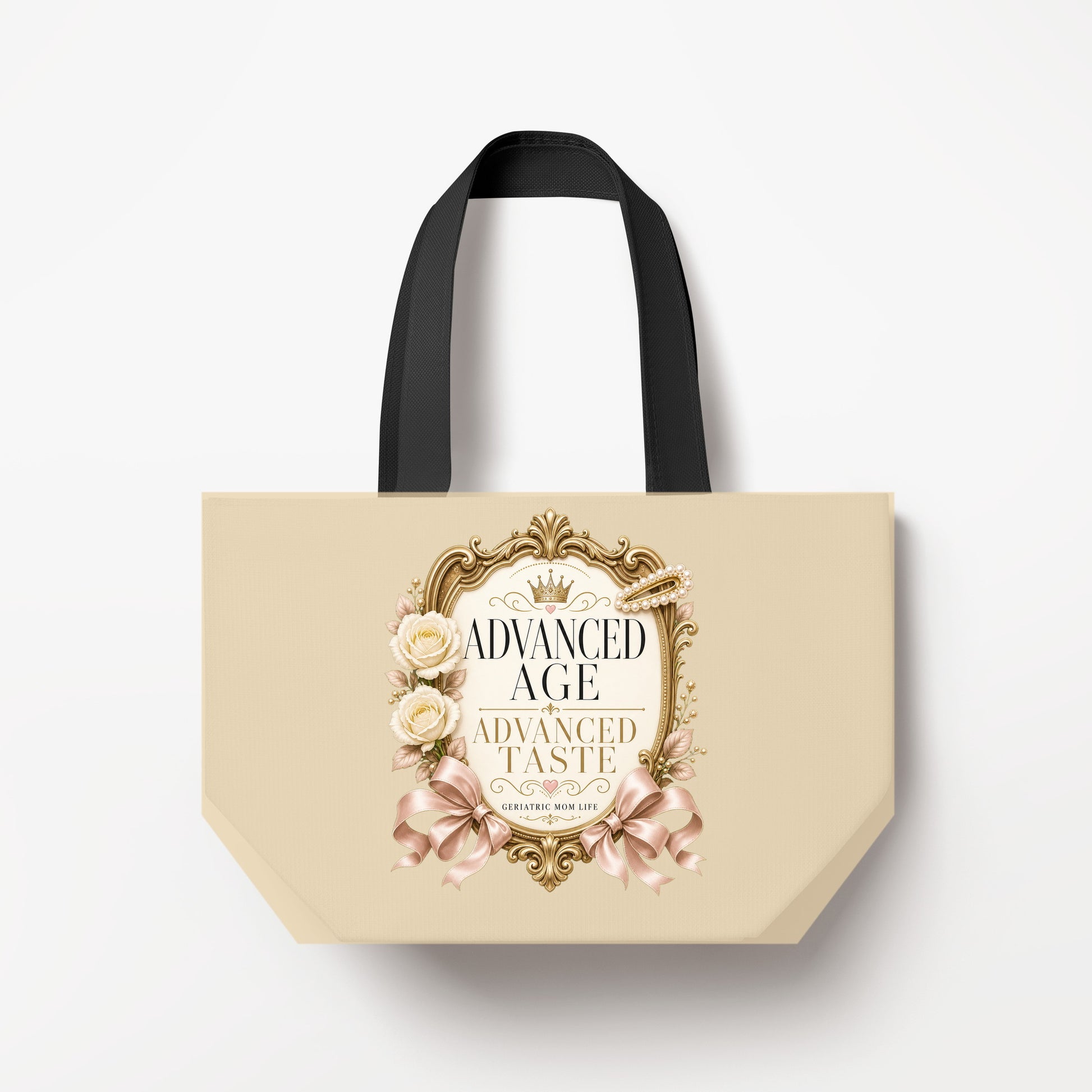 Advanced Age Advanced Taste canvas bag mockup