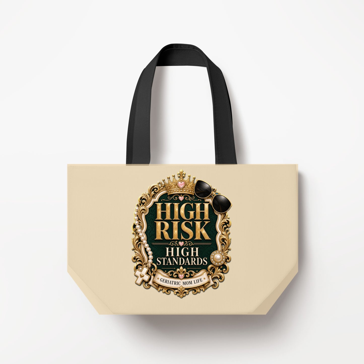 High Risk High Standards canvas bag mockup