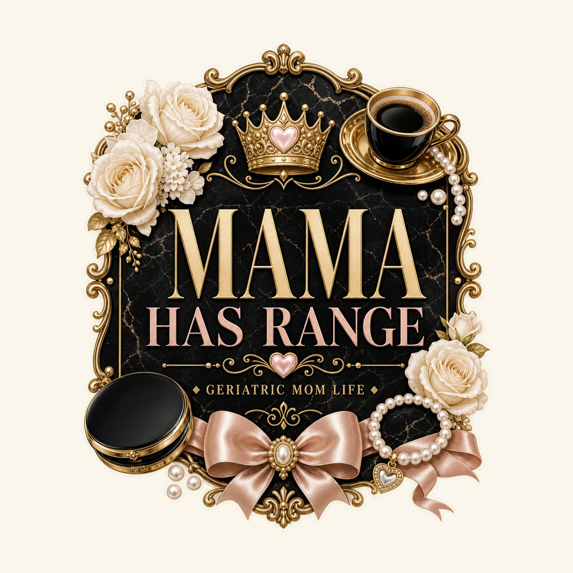 Mama Has Range canvas bag design detail