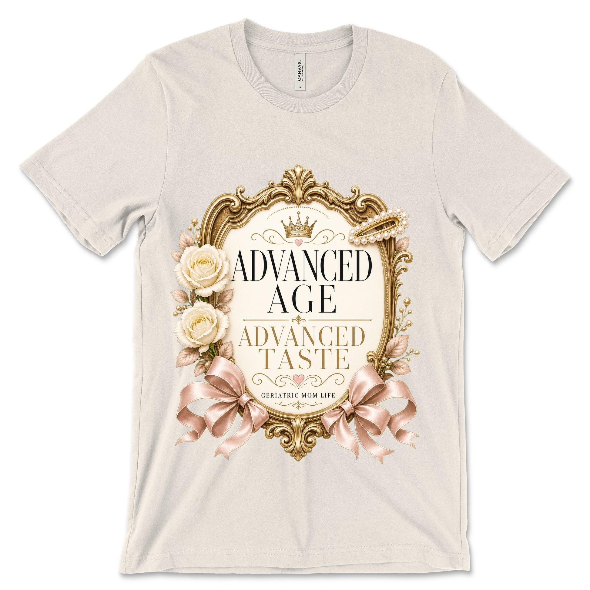 Advanced Age Advanced Taste natural shirt mockup