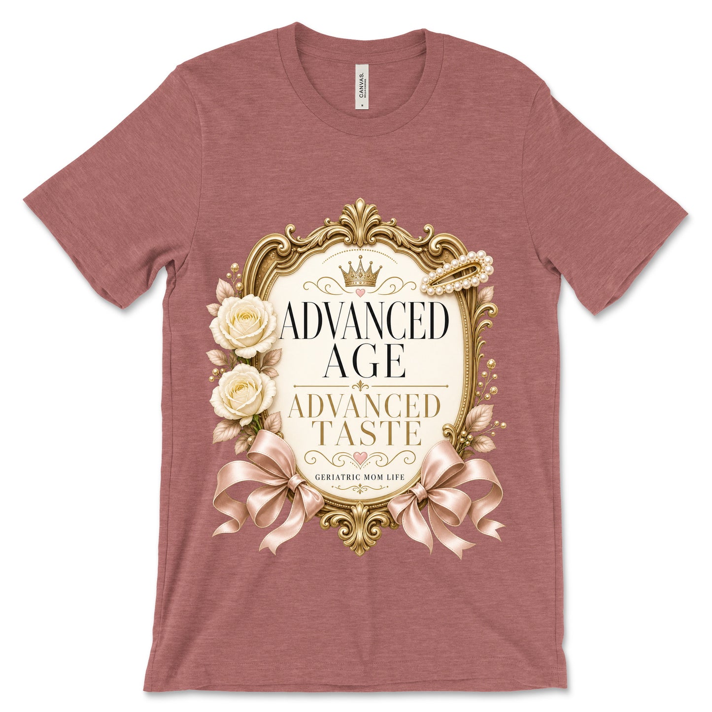 Advanced Age Advanced Taste heather mauve shirt mockup