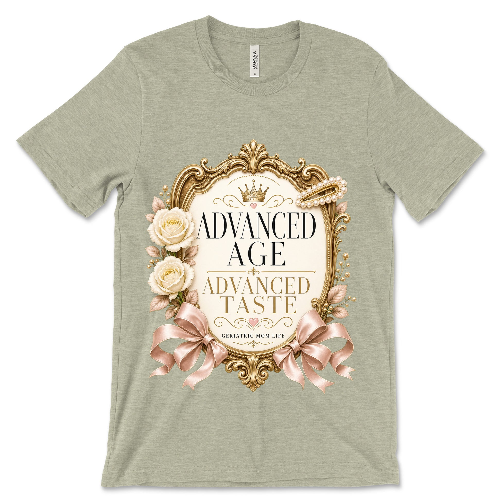 Advanced Age Advanced Taste heather stone shirt mockup