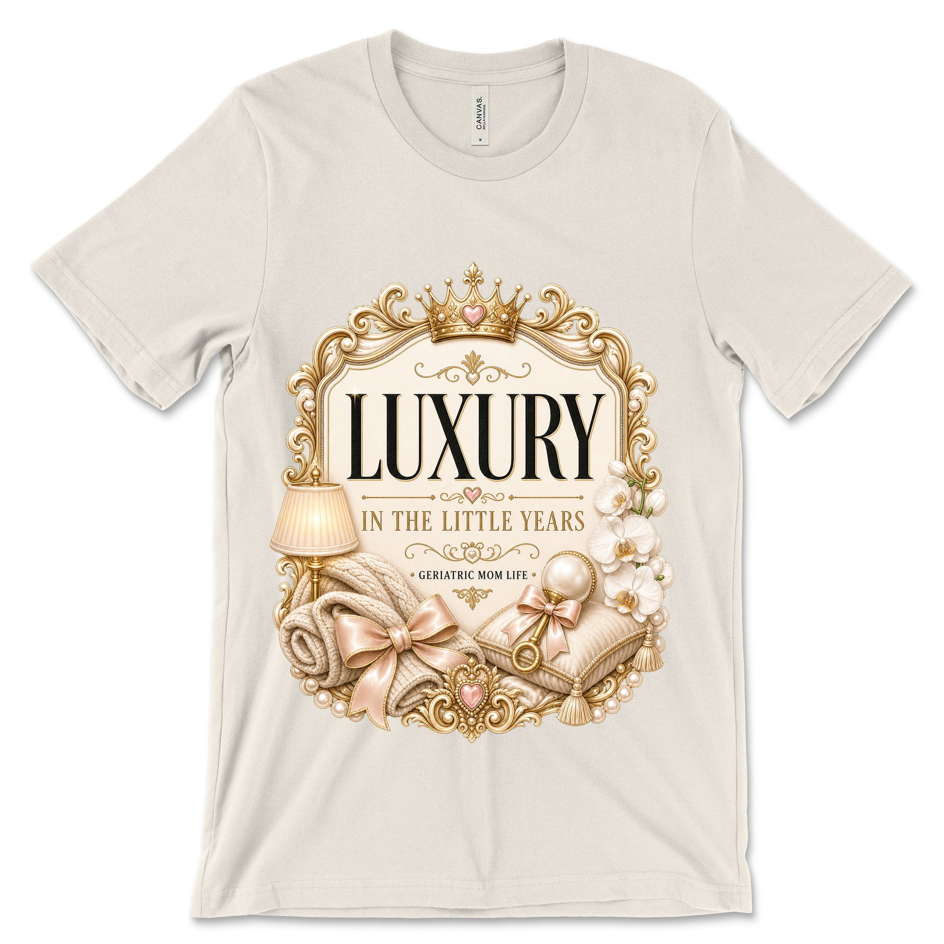 Luxury In The Little Years natural shirt mockup