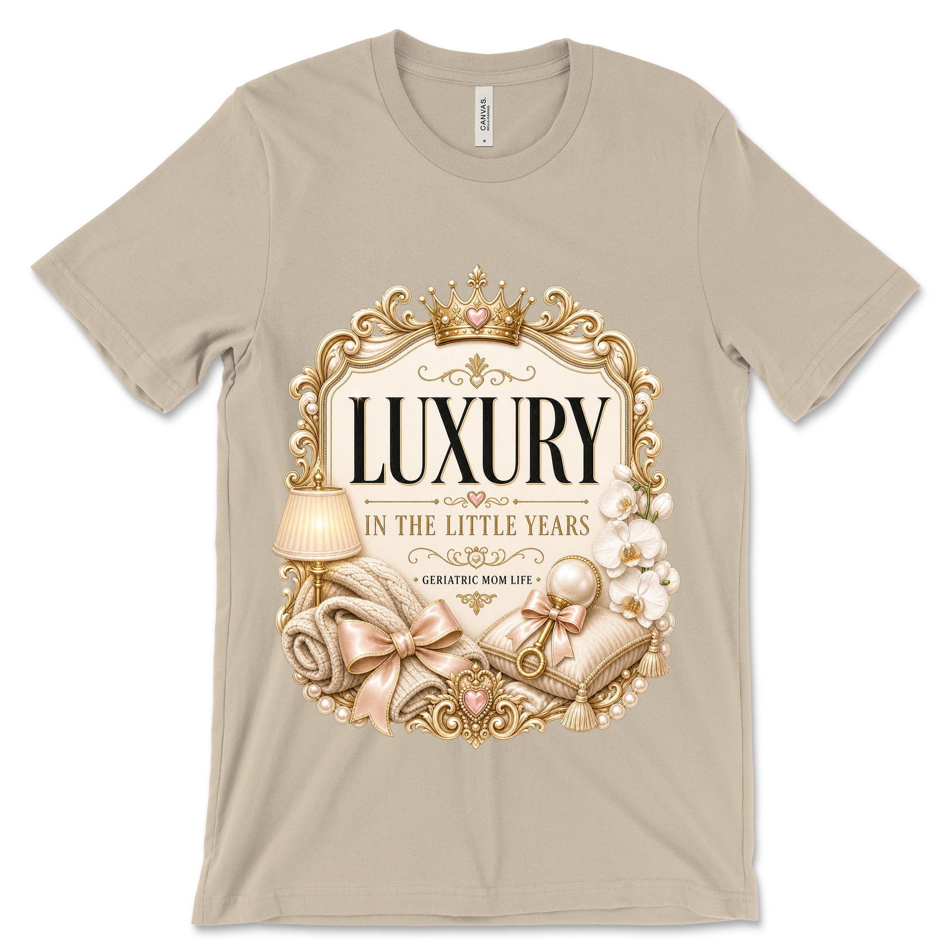 Luxury In The Little Years soft cream shirt mockup